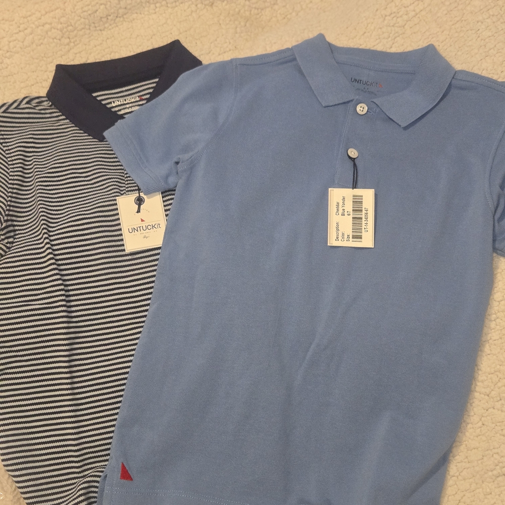 UNTUCKit Kids Blue Polo Shirt
